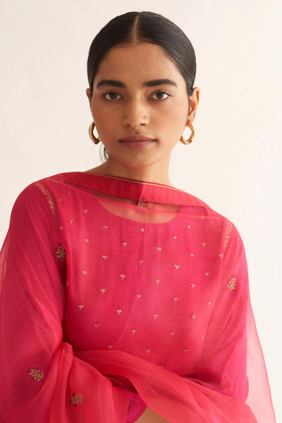 BRIGHT PINK AMBAARA DUPATTA