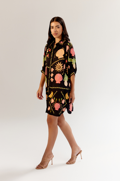 Rosa Mini - Seashell (Black)