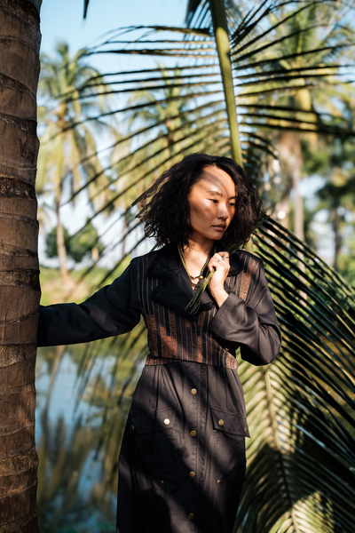 Upcycled Copenhagen Trench - Black Copper