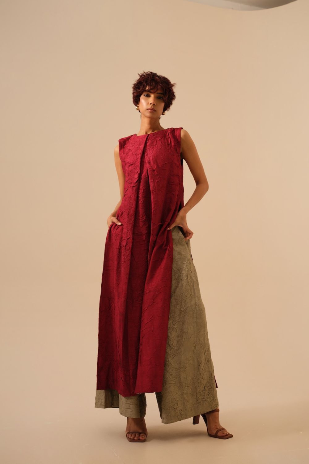 Flip Tunic-Tomato Red