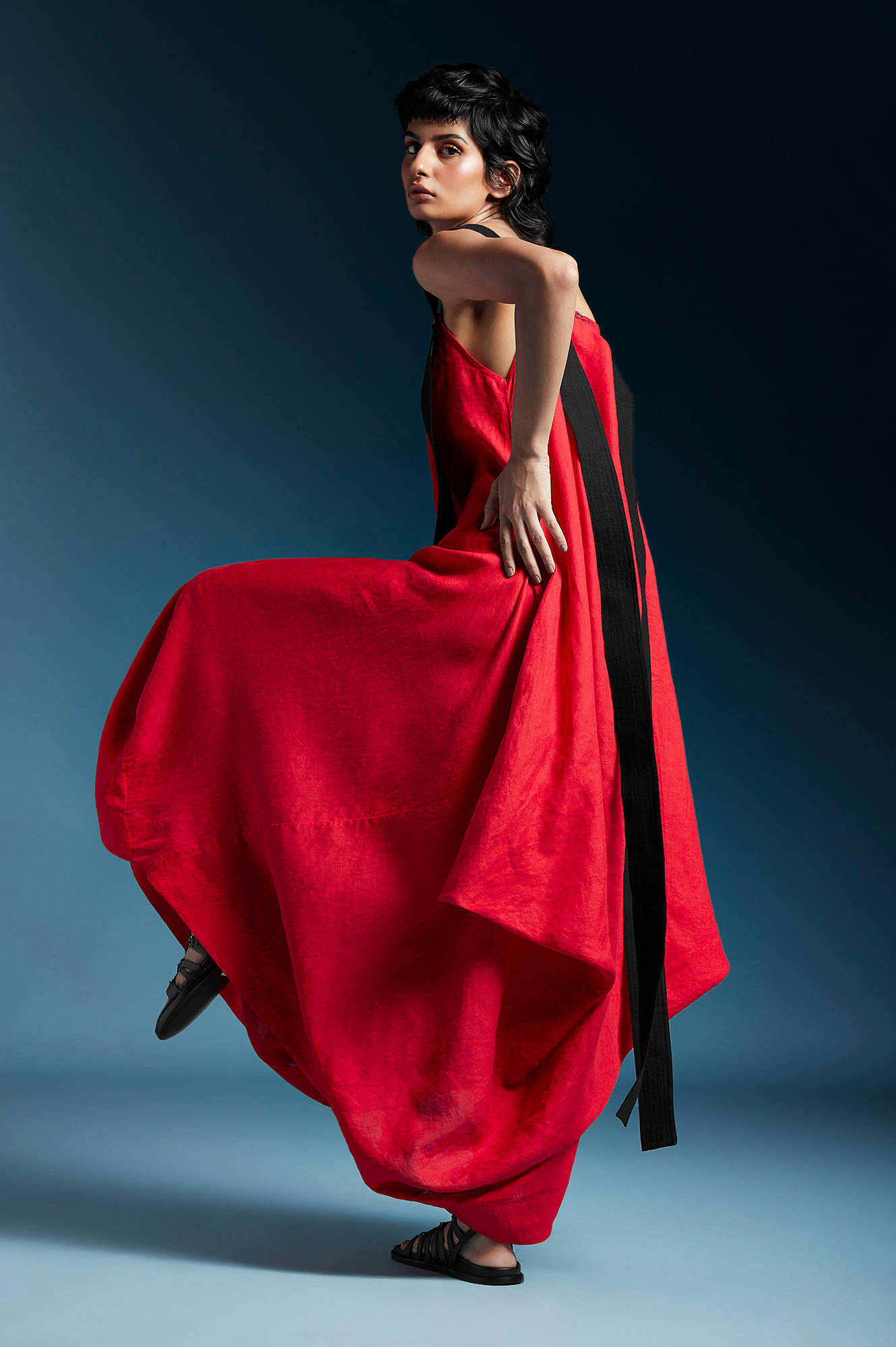 Sienna Dress-Red