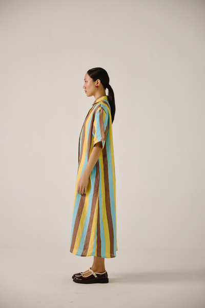 Ava Dress - Striper Print