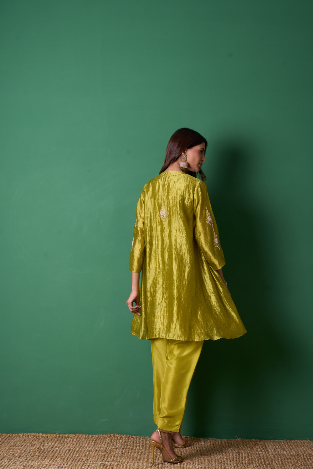 Paradise Kurta Set - Mehandi