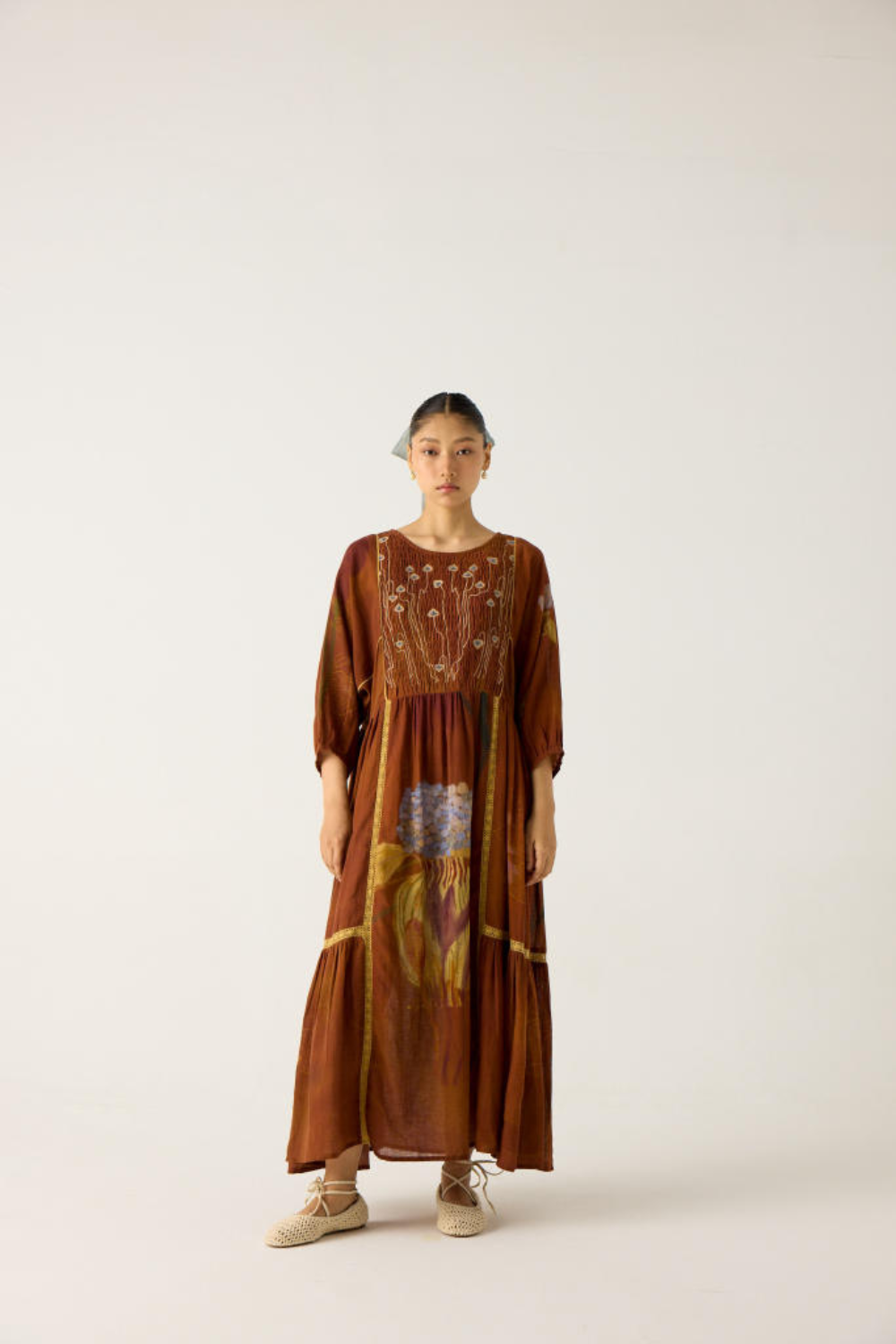 RIVER DRESS-FOLIAGE