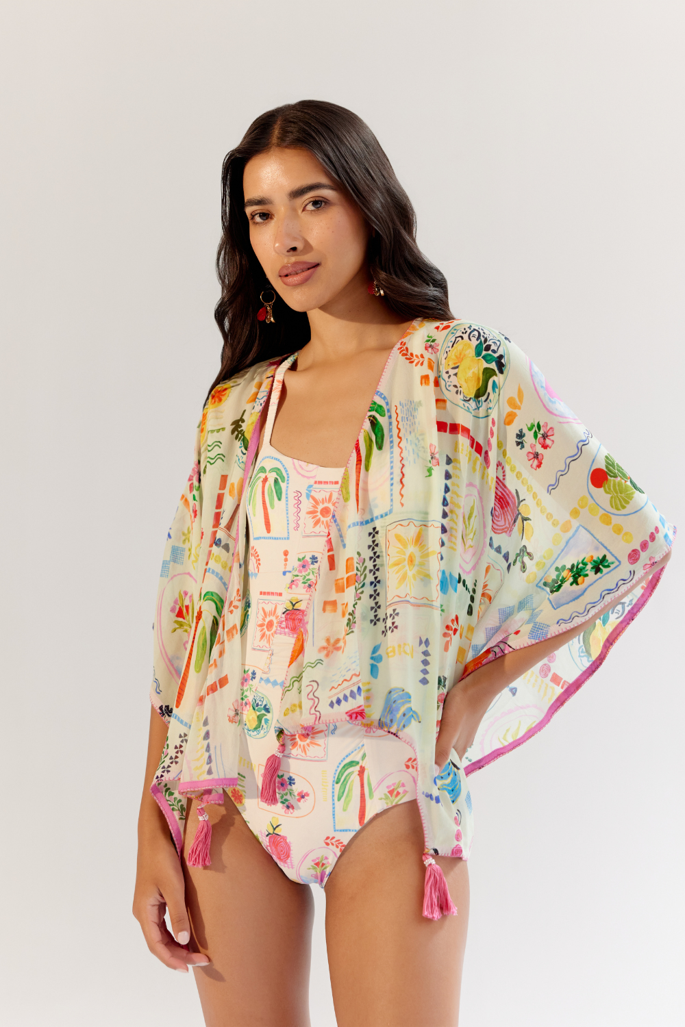 June Coverup (Short) - Postcard