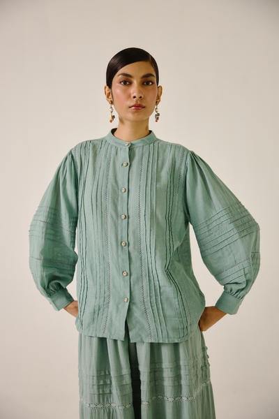 Hazel Top - Pale Blue