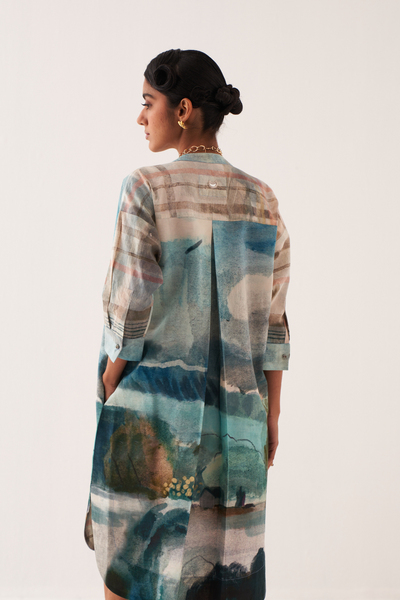 Sky Batwing Dress
