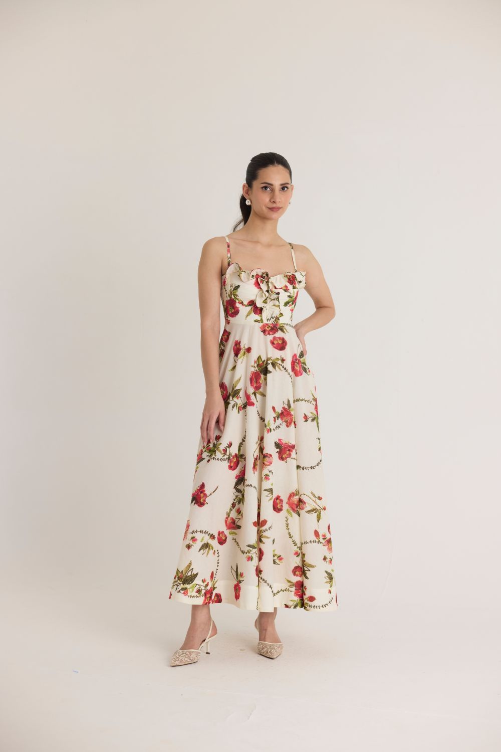 ROSITA COTTON FRILL DRESS