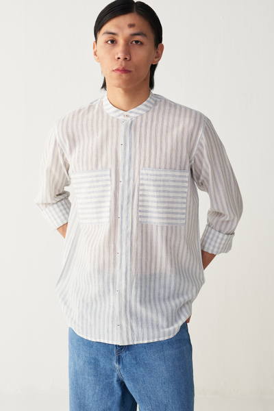 BAND COLLAR SHIRT