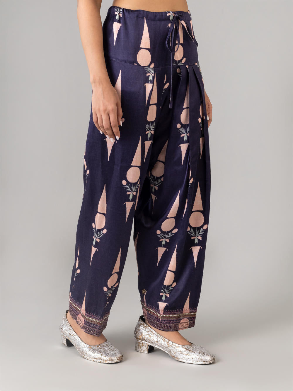 Ekamjot Indigo/Peach Salwar