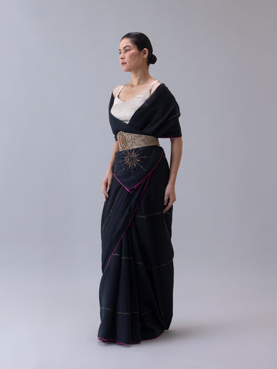 Gyanak Saree-Black