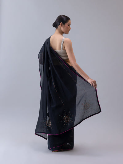 Gyanak Saree-Black