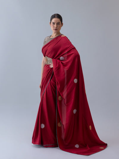 Drukyul Saree-Red