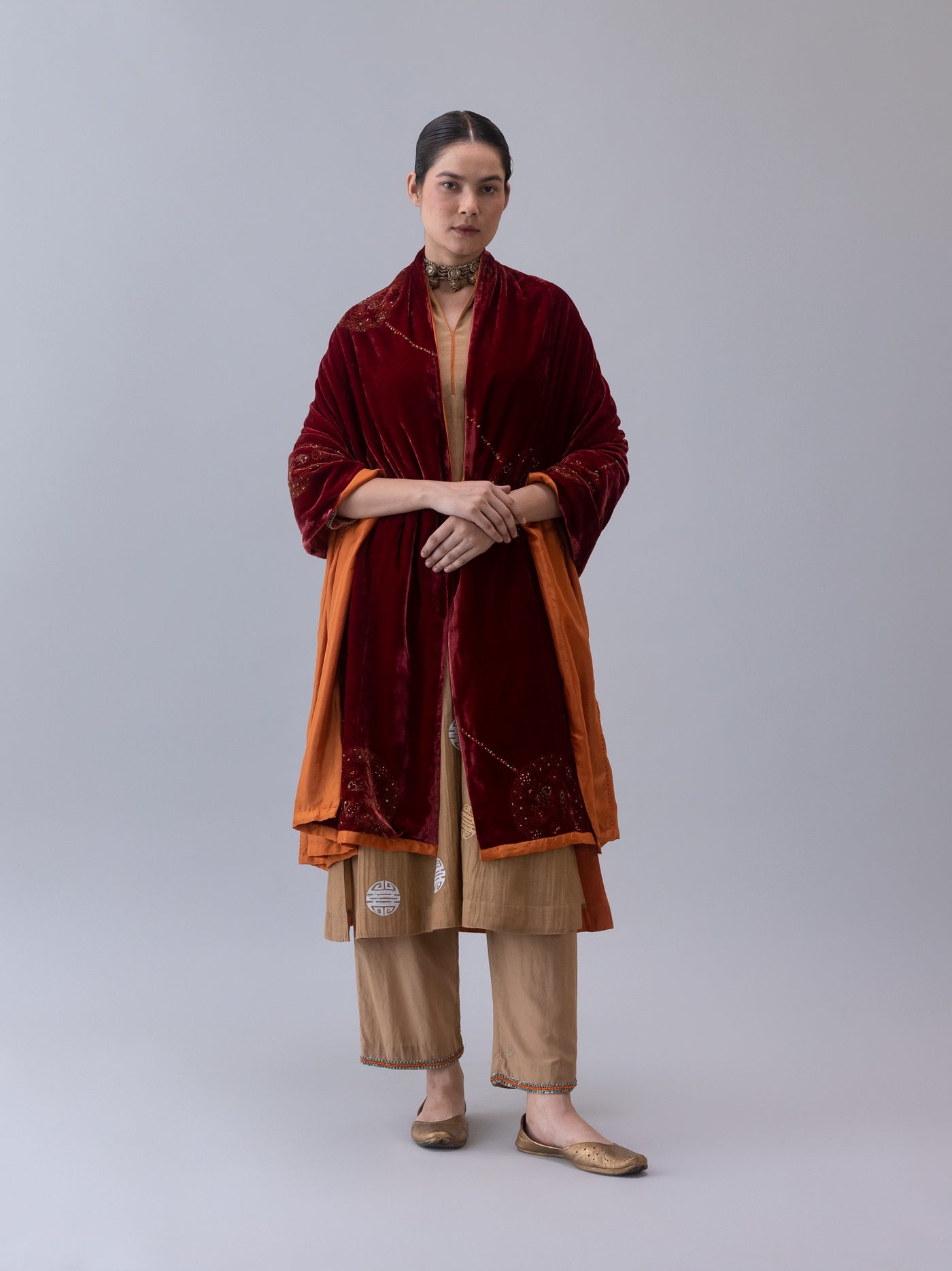 Hemis Shawl-Red