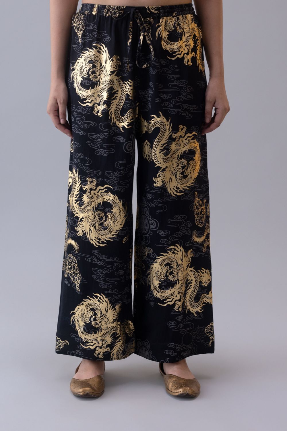 Druk Pyjama-Black/Gold