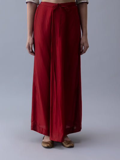 Lhaden Skirt-Deep Red