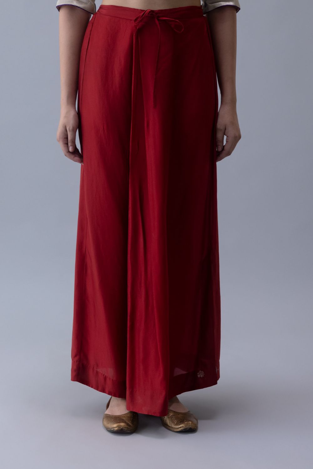 Lhaden Skirt-Deep Red
