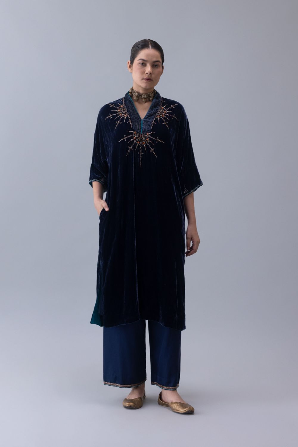 Nyin Kaftan-Indigo