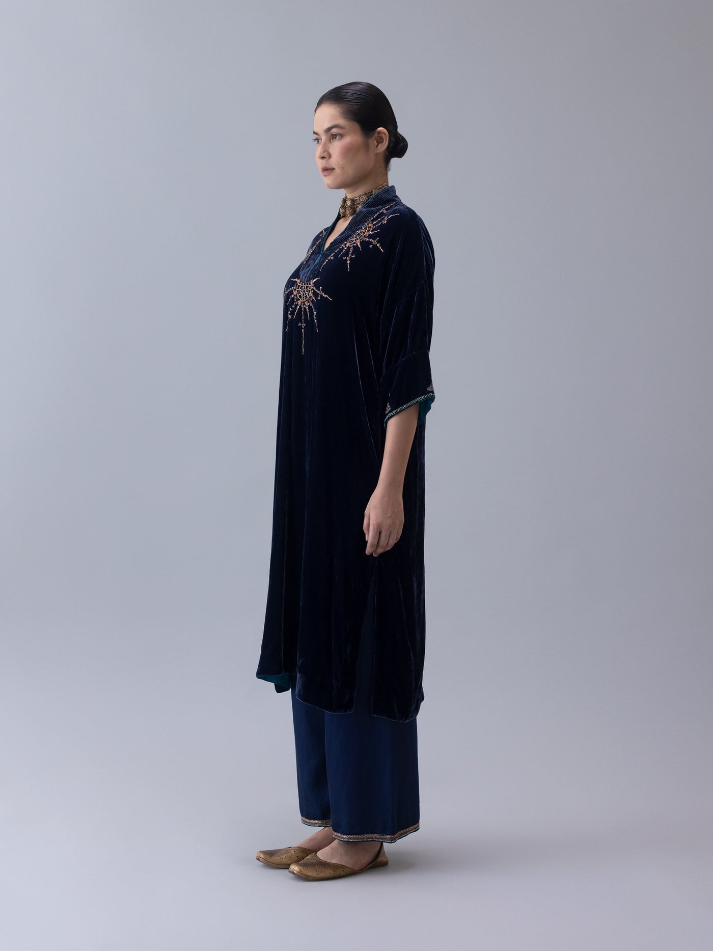 Nyin Kaftan-Indigo