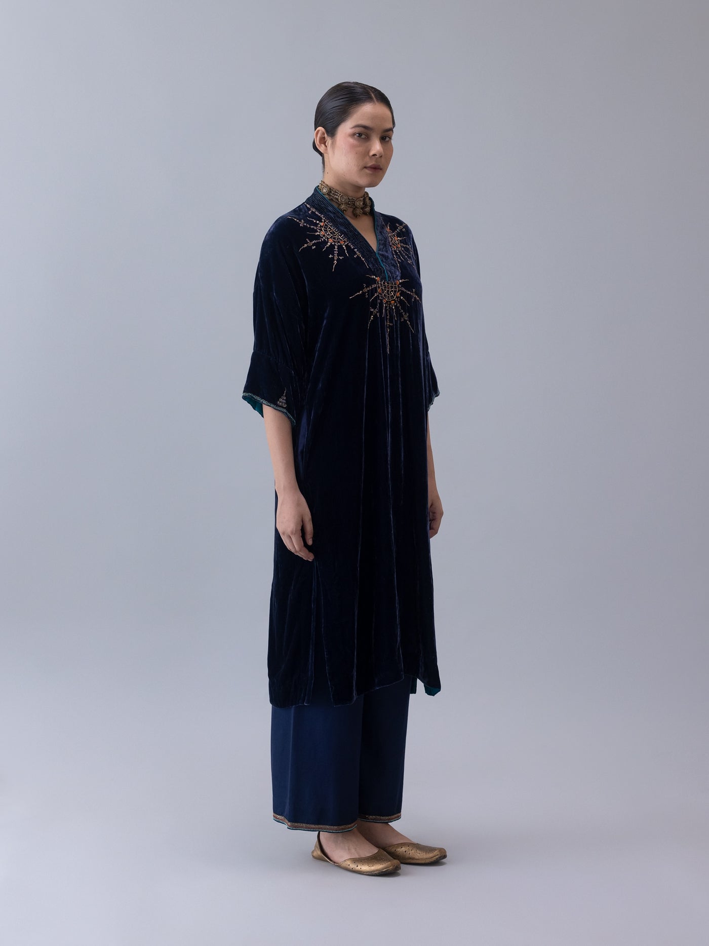 Nyin Kaftan-Indigo