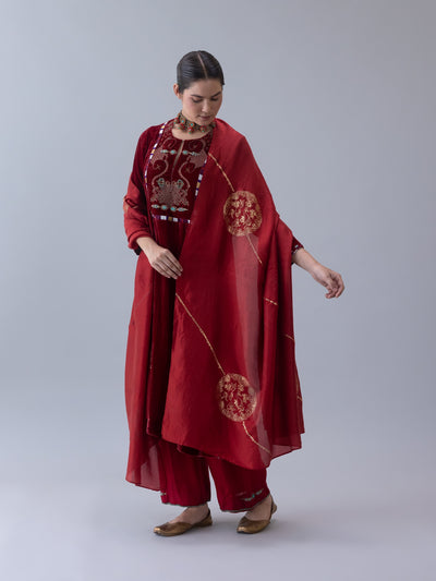 Chimi Dupatta-Red