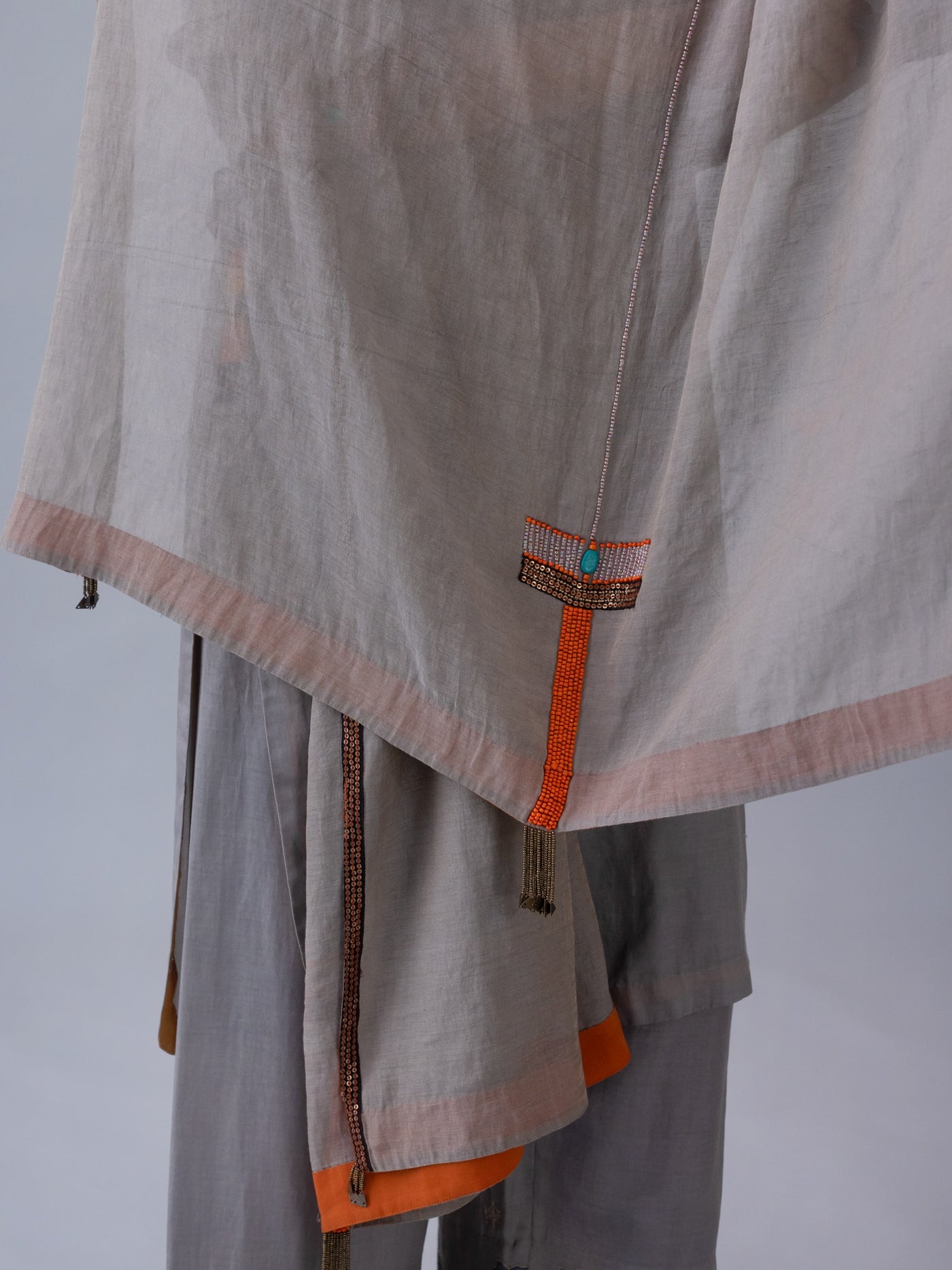 Gawa Dupatta-Grey
