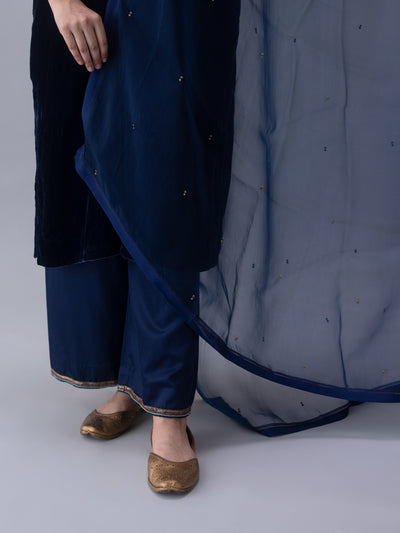 Jokhang Dupatta-Indigo