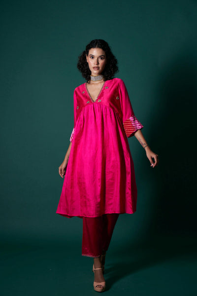 Jess silk and tissue kurta set