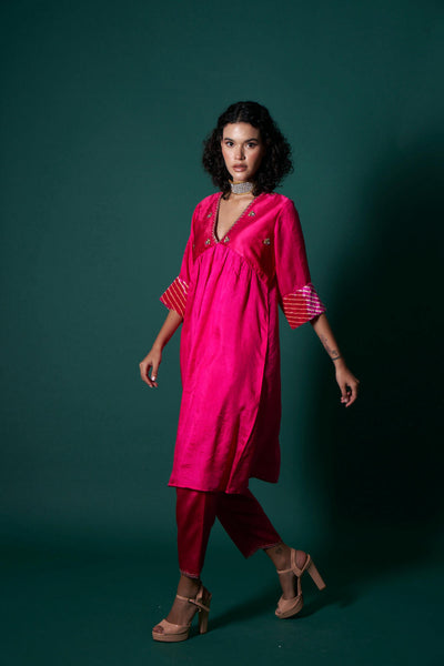 Jess silk and tissue kurta set