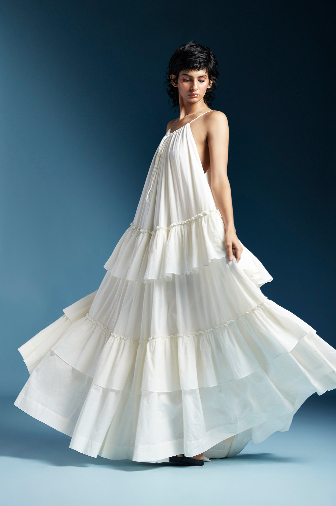 Akari Dress-White