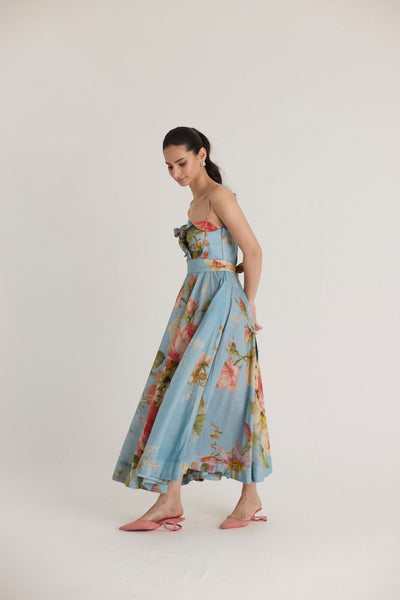 TAFFY COTTON FRILLS DRESS