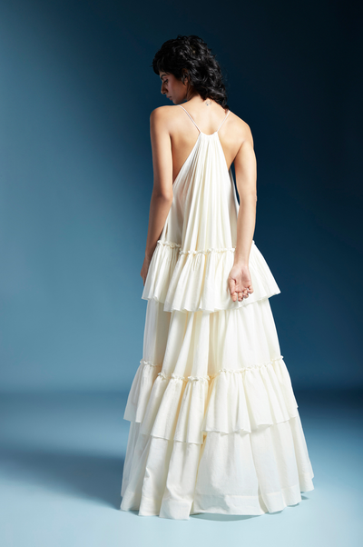 Akari Dress-White