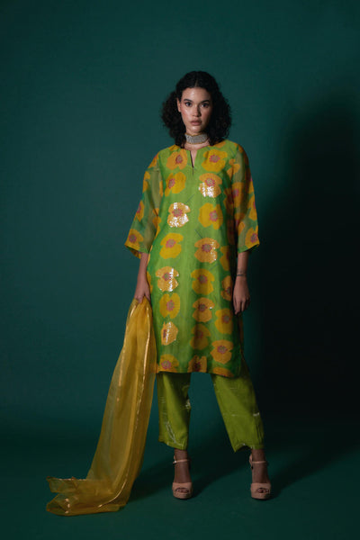 Tarina silk organza kurta set