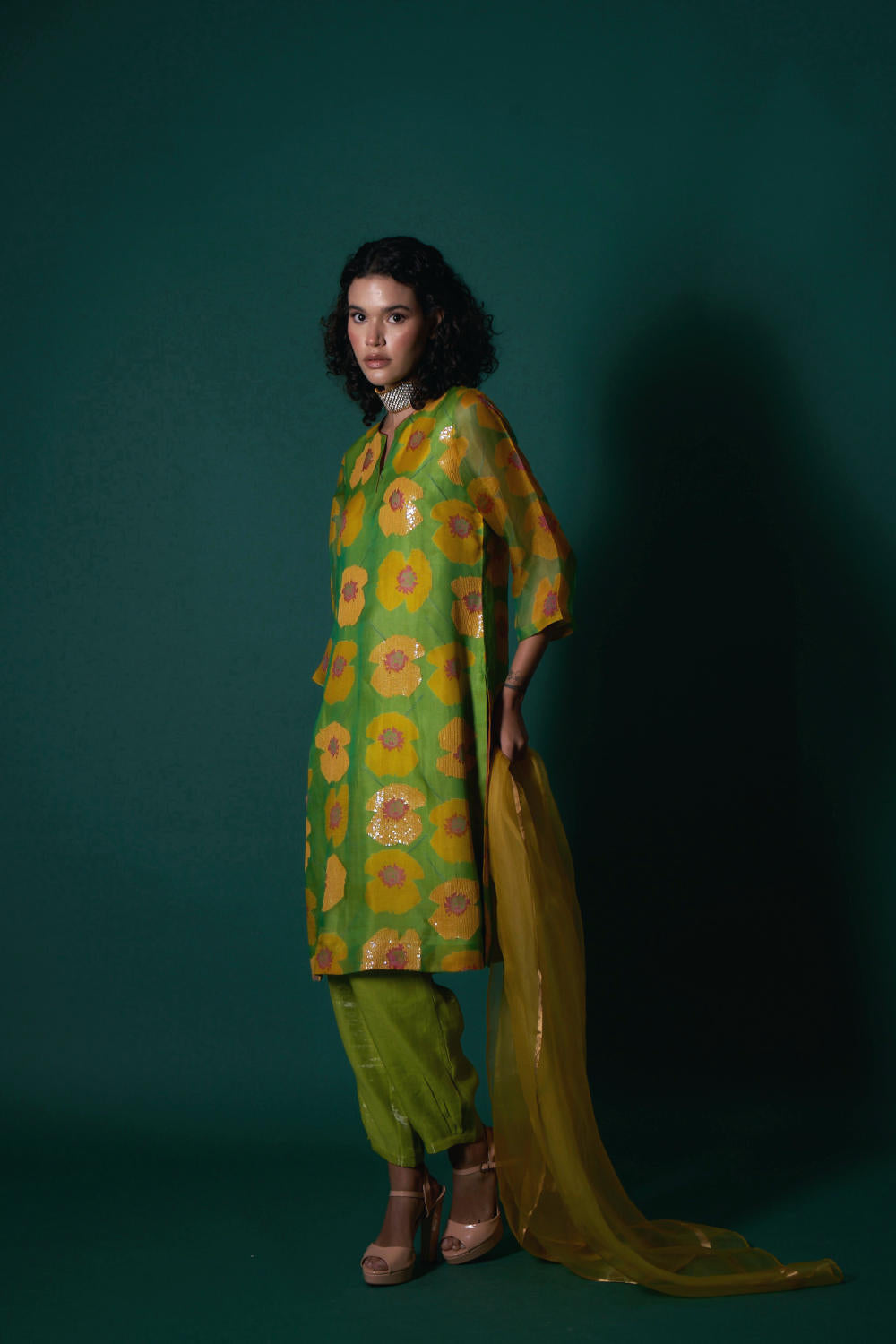 Tarina silk organza kurta set