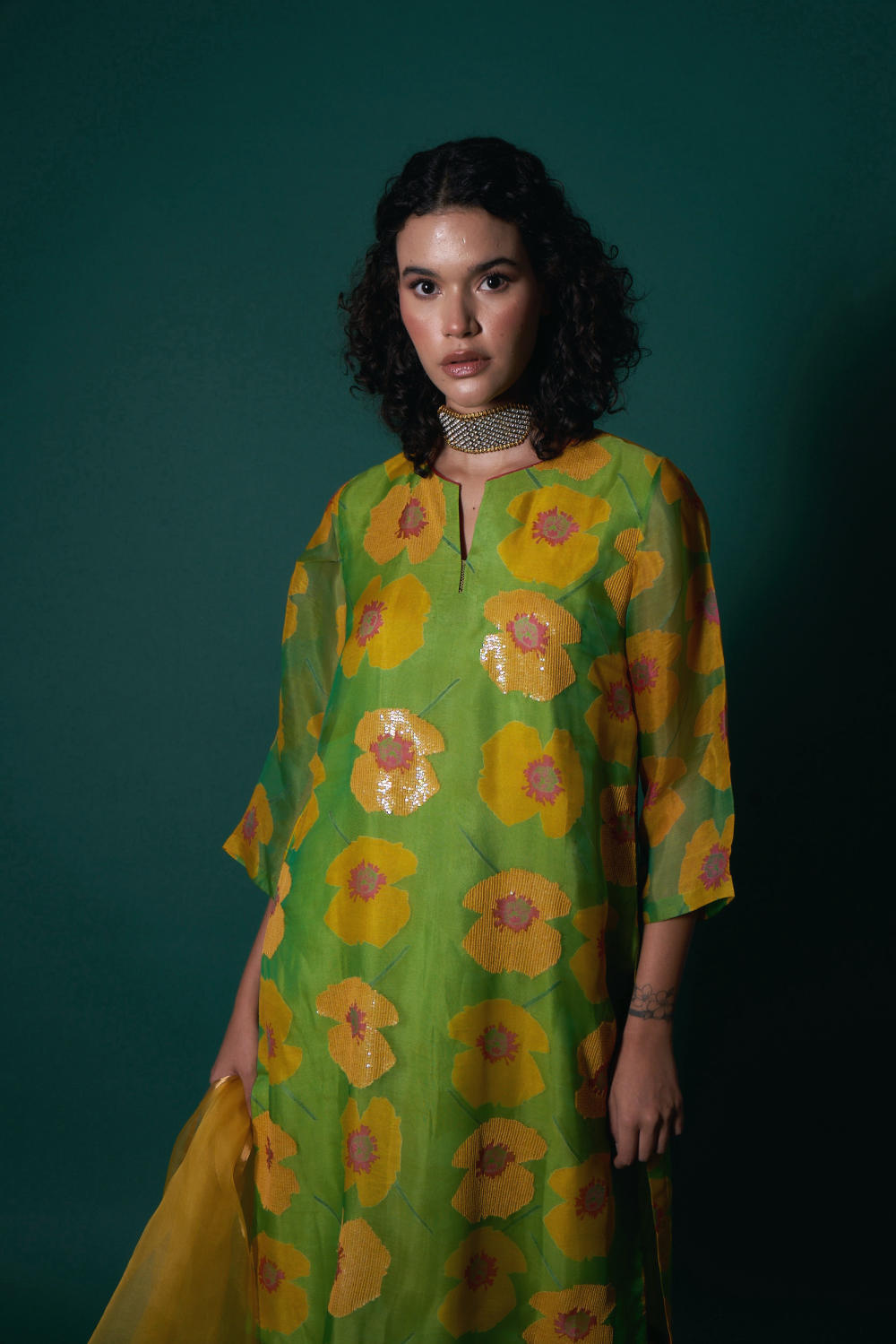 Tarina silk organza kurta set