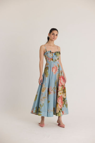TAFFY COTTON FRILLS DRESS