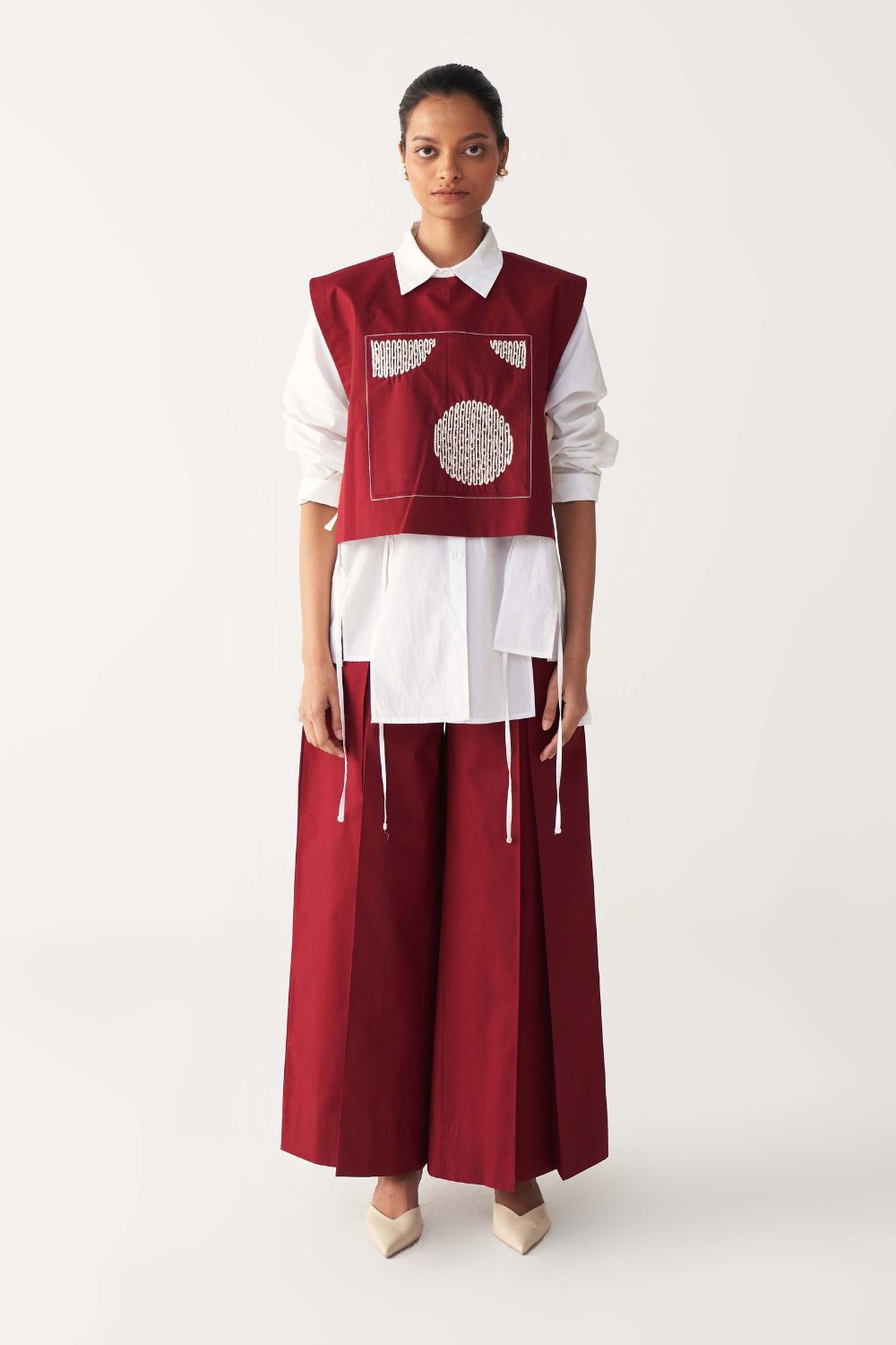 PATCH EMB. OVERLAY-MADDER RED