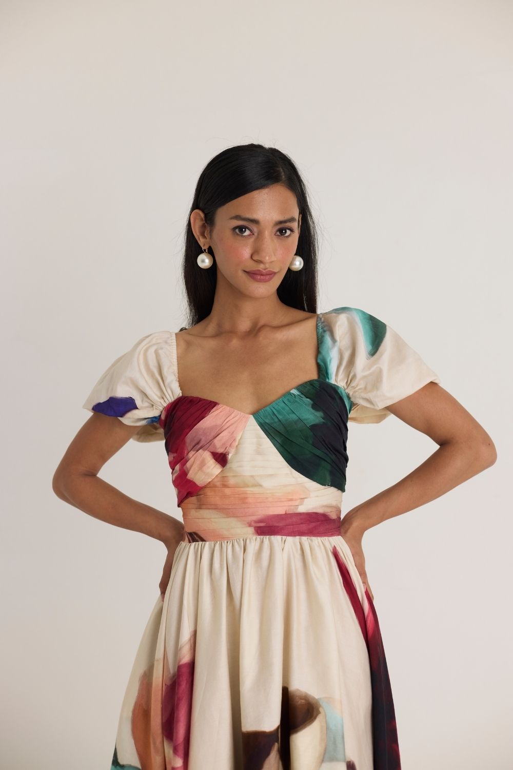 LILA PUFF SLEEVE DRESS