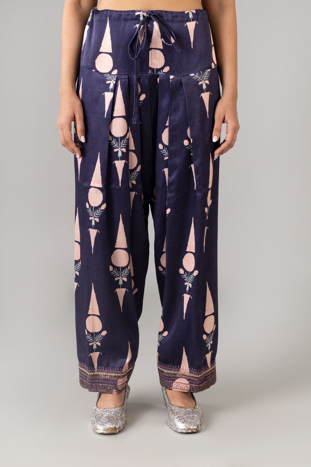 Ekamjot Indigo/Peach Salwar