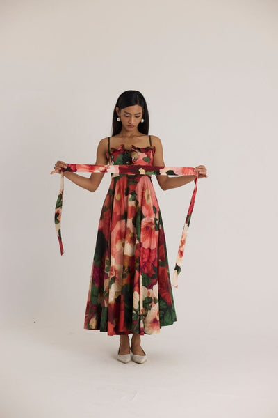 SCARLETT COTTON FRILL DRESS