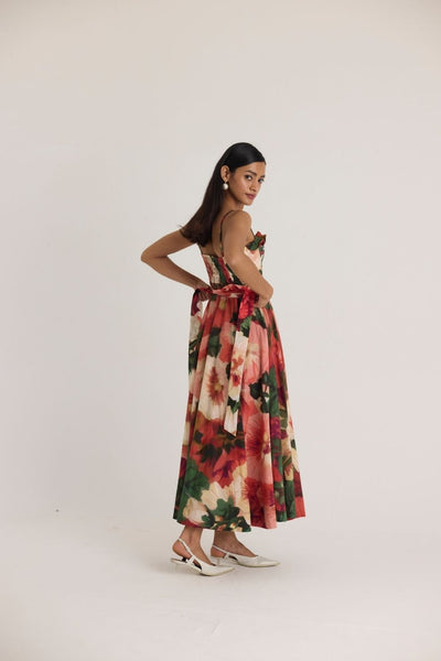 SCARLETT COTTON FRILL DRESS