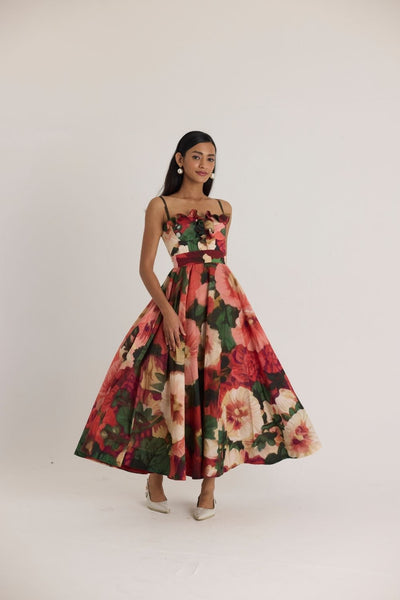 SCARLETT COTTON FRILL DRESS