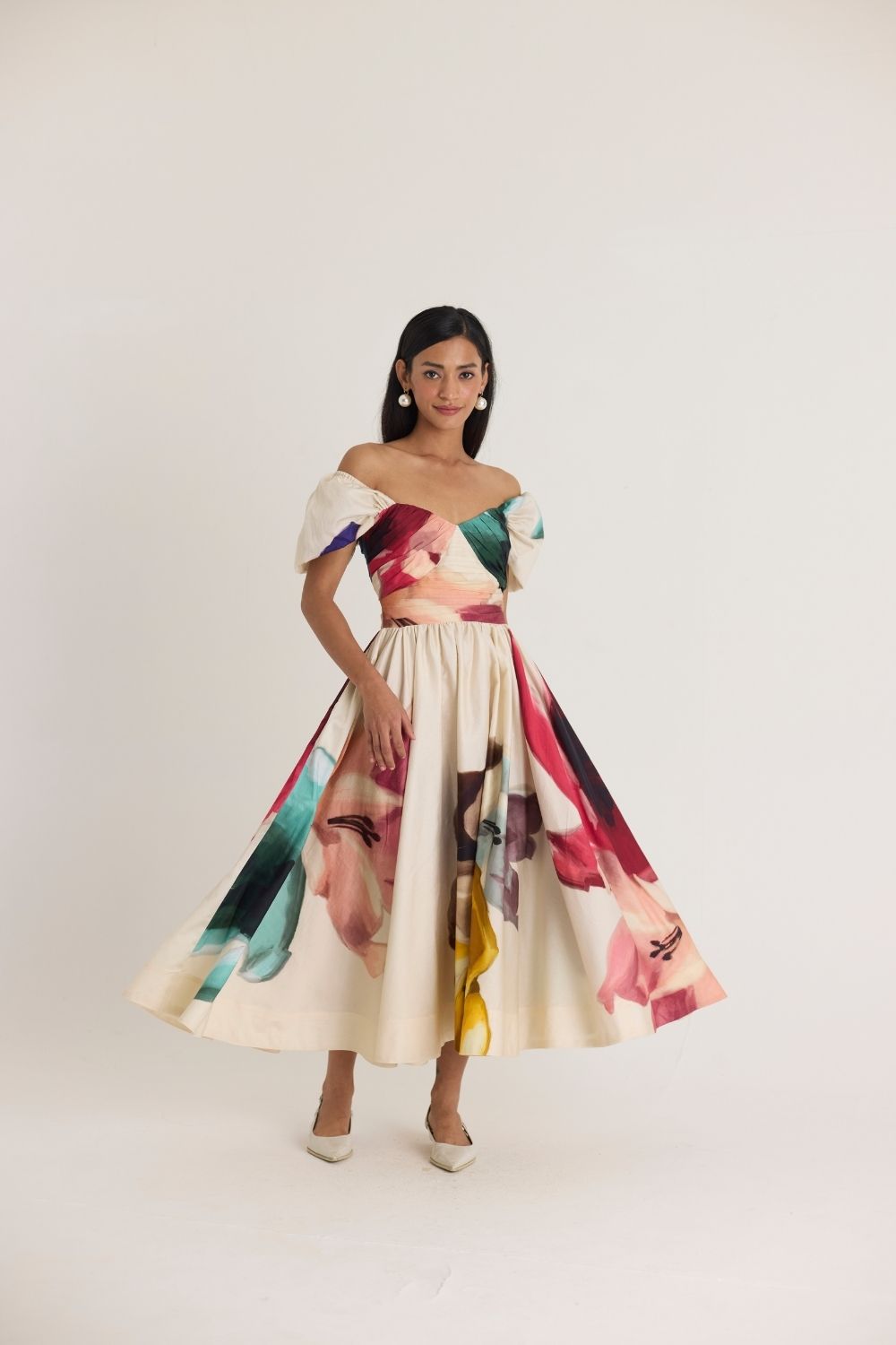 LILA PUFF SLEEVE DRESS