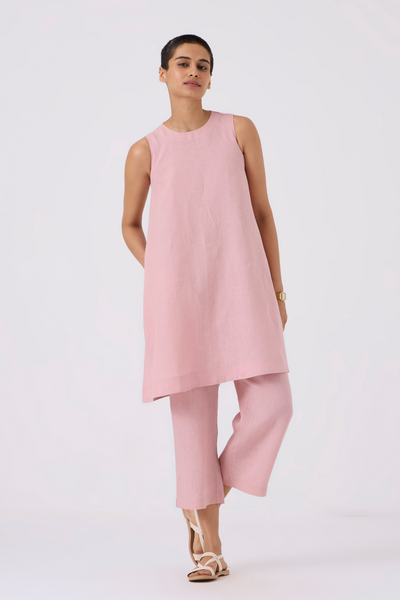 Nailah Linen Rose Pink Co-ord Set