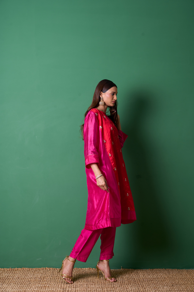 Delight Kurta Set - Red