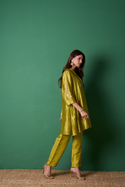 Paradise Kurta Set - Mehandi