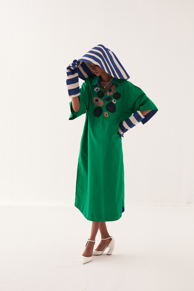 Emerald Embroideried Dress