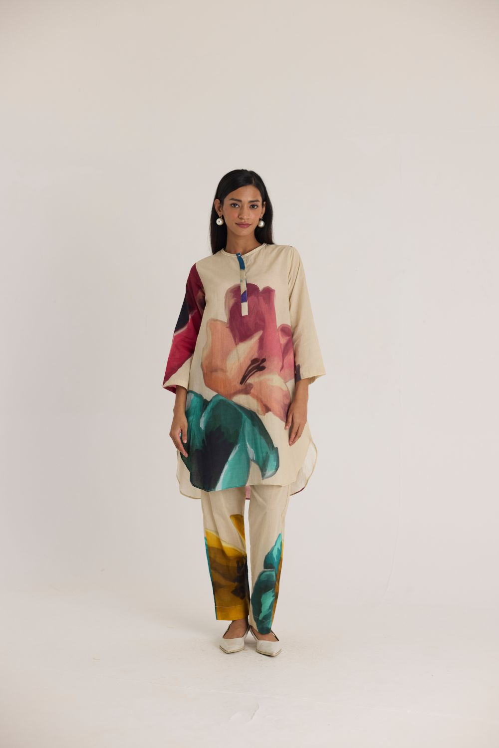 LILA SHORT KURTA SET