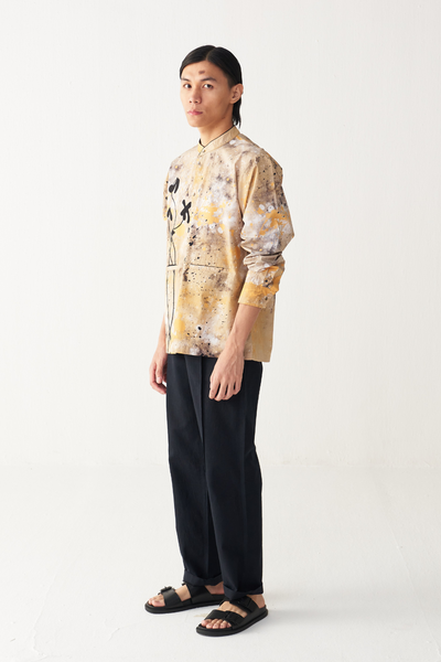 PAINTER POPPY APPLIQUE SHIRT