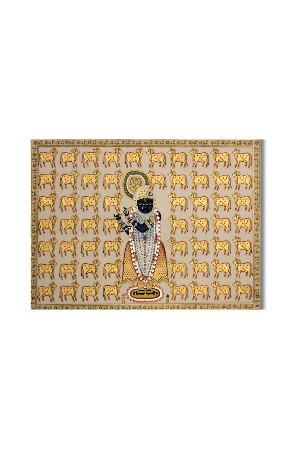 Shrinathji Pichwai Painting (Gold)